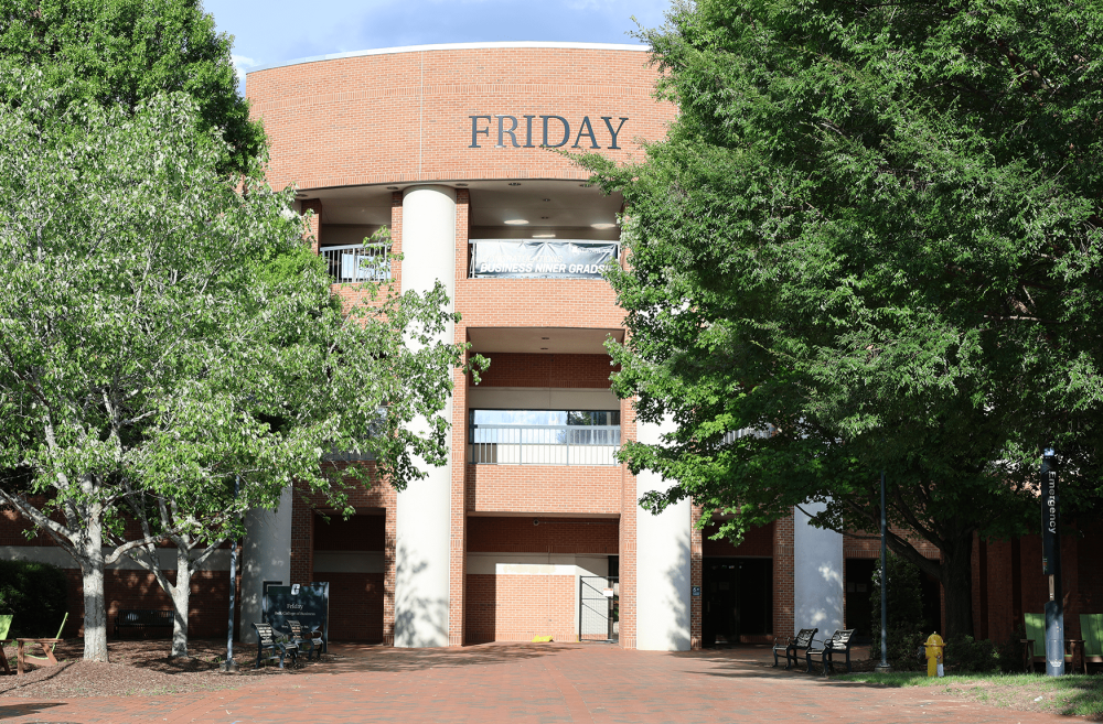 UNC Charlotte Belk College of Business Friday building